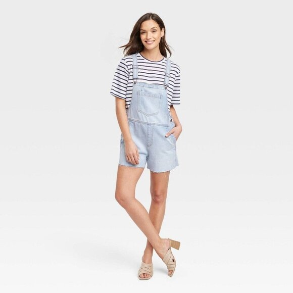 Universal Thread Pants - Universal Thread Women's Denim Boyfriend Shortalls Size 6
